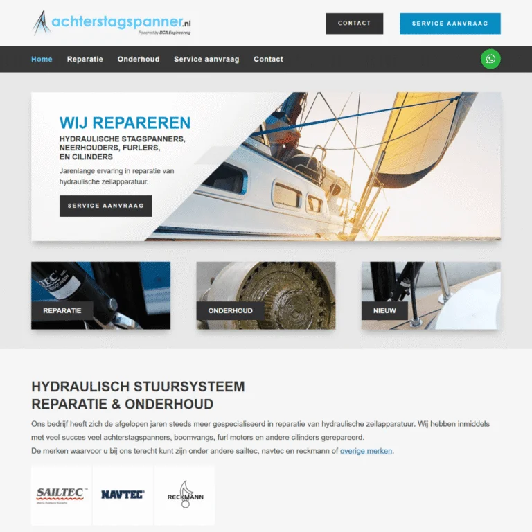 Achterstagspanner, website door Webbureau Leeuwarden