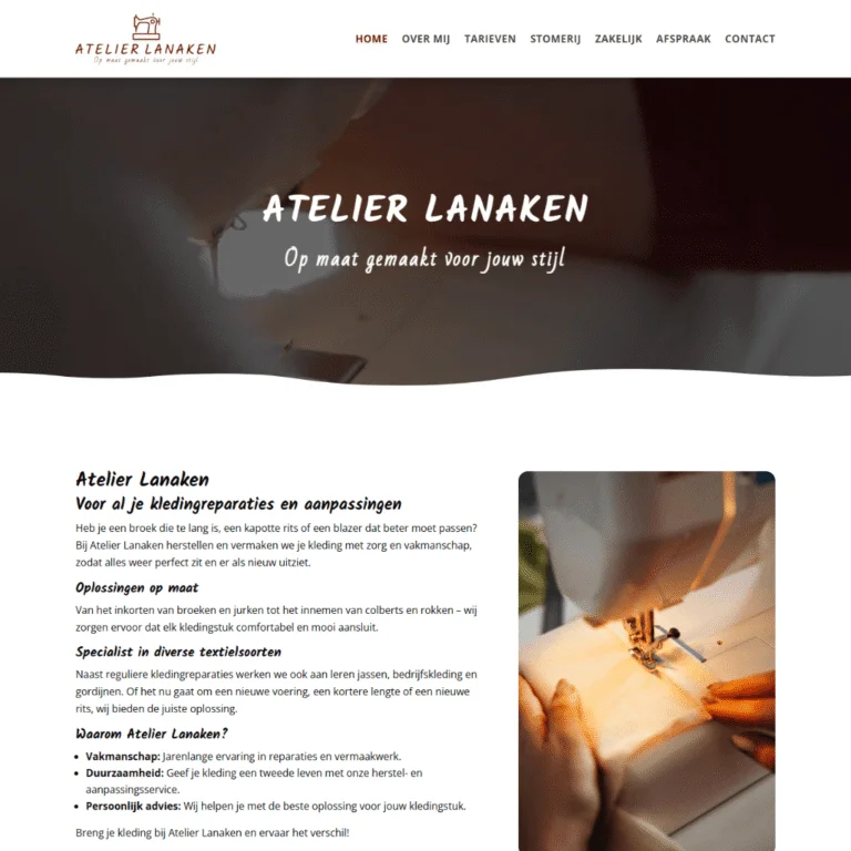 Atelier Lanaken, website door Webbureau Leeuwarden