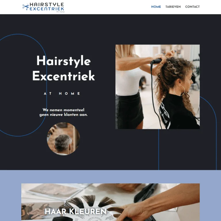 Hairstyle Excentriek, website door Webbureau Leeuwarden